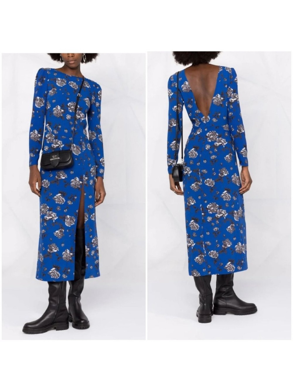 RED VALENTINO  Floral-Print Midi Dress $1,389
